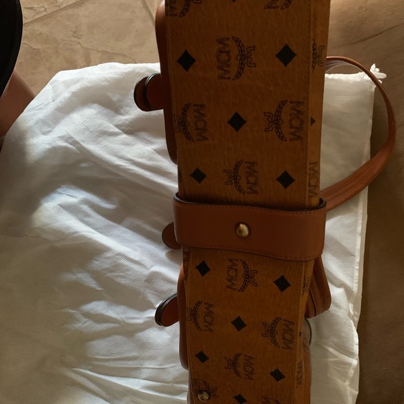 SOLD.  MCM - Vintage Visetos Boston Handbag - Picture 5 of 8